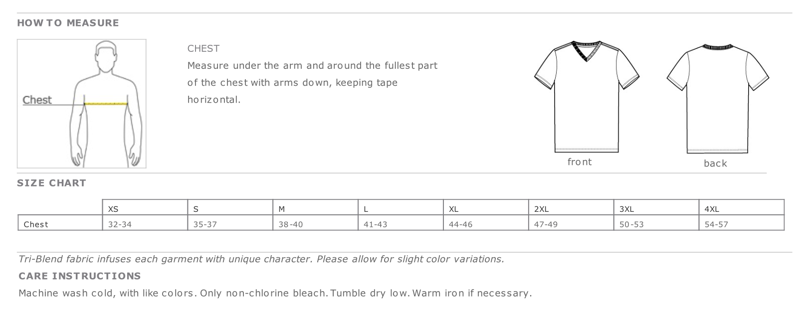 Men’s V - Neck T-Shirts